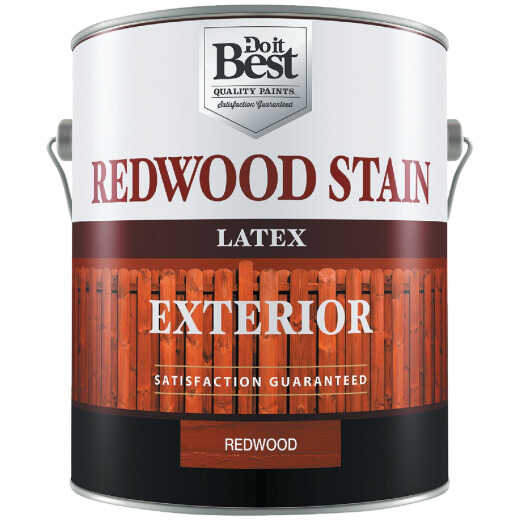 Do it Best Exterior Stain, Redwood, 1 Gal.